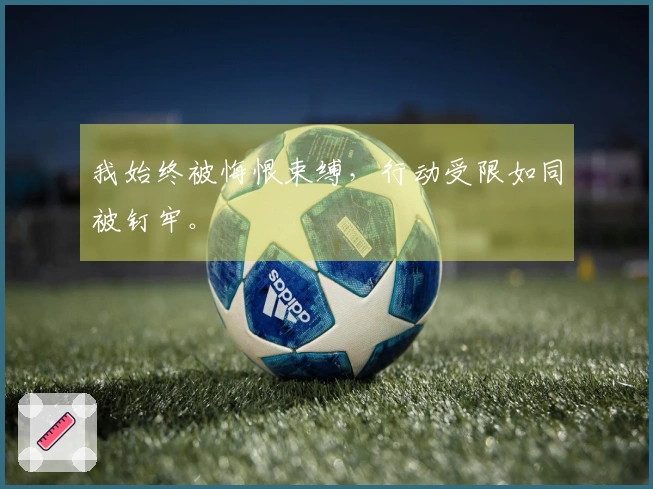 我始终被悔恨束缚，行动受限如同被钉牢。